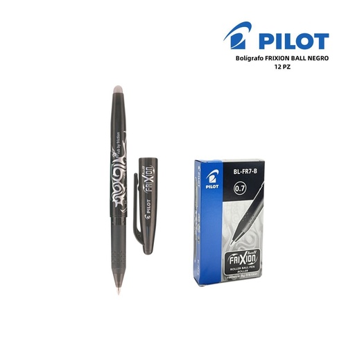 [A000065] **Lapicero borrable 0.7 mm negro** - Papelería de marca