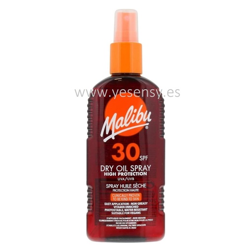 [5025135116278] Aceite protector solar Malibu Sun spray F30 200 ml - Protección solar