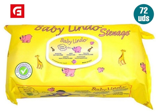 [116000074] Toallitas húmedas para bebé 72 unidades - Productos de cuidado personal