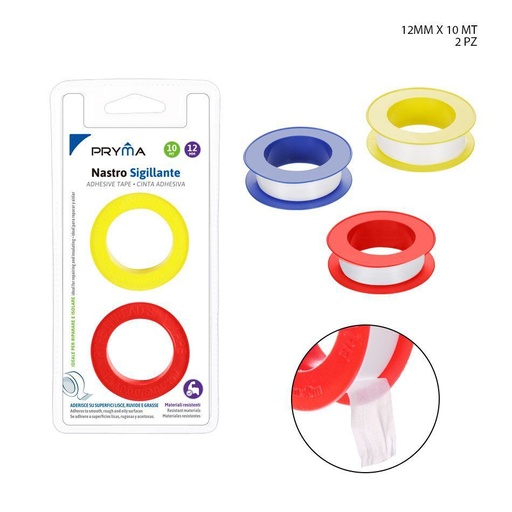 [0122068] Cinta adhesiva fina 12MMx10M - Cinta autoadhesiva 1.2CMx10M 2PZ