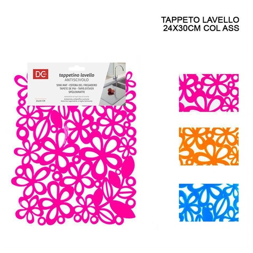 [0124823] Alfombrilla antideslizante para fregadero (24x30 cm) - Artículos de baño