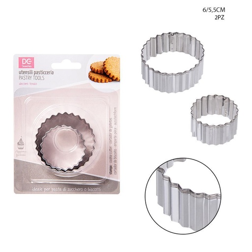 [0123259] Molde redondo para pastel 5.5-6 cm (2 piezas) - Moldes para pasteles en repostería