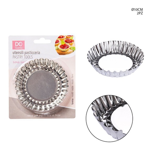 [0123264] Moldes de metal para magdalenas 10cm (2uds) - Utensilios de repostería
