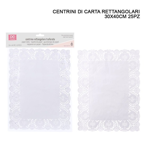 [0127979] Papel para pastel rectangular 30X40CM 25PZ - Utensilios de repostería