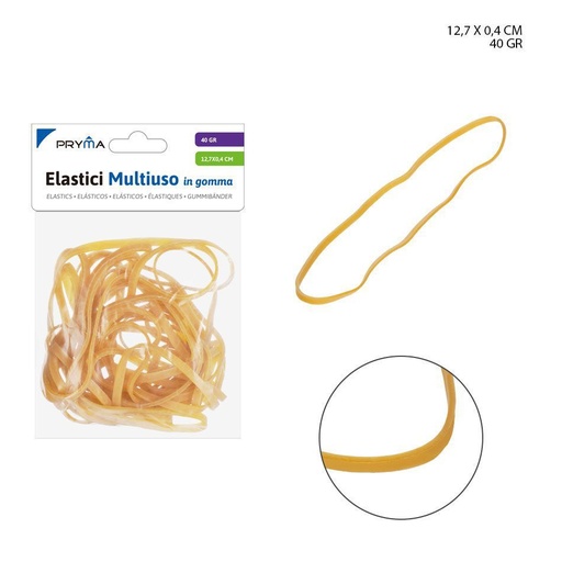 [0126143]  gomas elásticas para múltiples usos de 12.7x0.4 cm, 40 g - Material de oficina