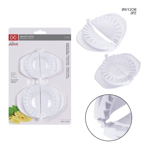 [0132237] Molde de ravioles plástico 9.5x12-12x15 cm 2 unidades - Utensilios de cocina