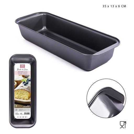 [0136879] Bandeja rectangular para hornear 35x13x6cm - Moldes para hornear