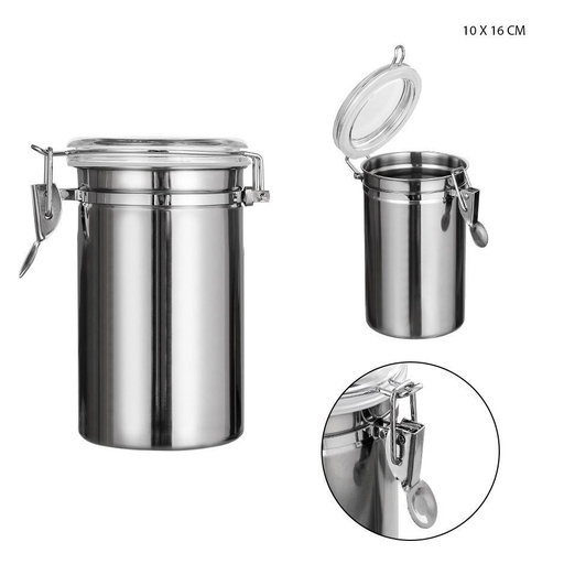 [0137453] Contenedor hermético de acero inoxidable 16x10 cm - Accesorios de almacenamiento