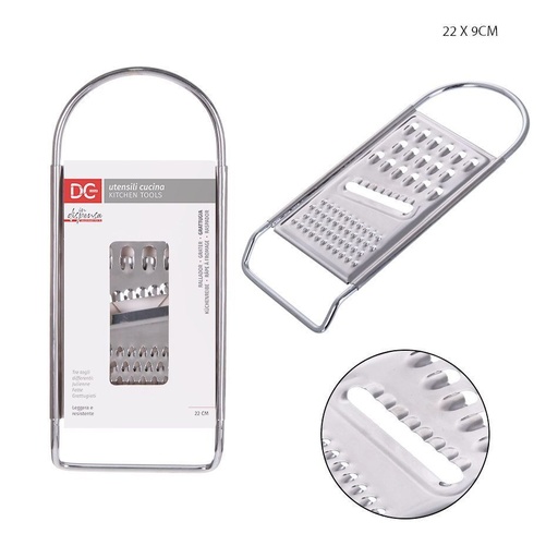 [0137432] Rallador universal de acero inoxidable 22x9cm - Utensilios de cocina