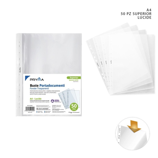 [0143066] Funda multitaladro A4 50PZ - Suministros de oficina