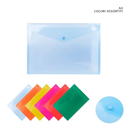 [0143402] Carpeta de colores A4 con botón - Carpeta de oficina