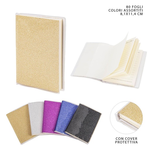 [0144277]  libreta encuadernada con 80 hojas, tapa blanda, 8.1x11.4 cm - Papelería
