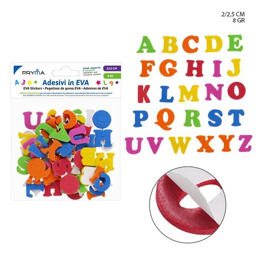 [0228328]  stickers de letras en EVA, 2-2.5 cm - Artículos para manualidades