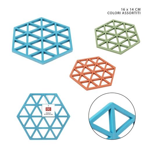 [0226110] Bases para ollas hexagonal 16x14cm - Accesorios de cocina