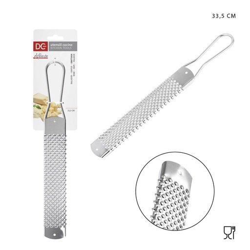 [0227093] Rallador de queso de acero inoxidable 33.5x3.5 cm - Herramientas de cocina