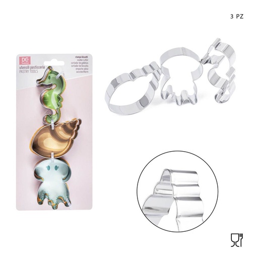 [0227099] Set molde del océano 3 piezas - Utensilios de repostería