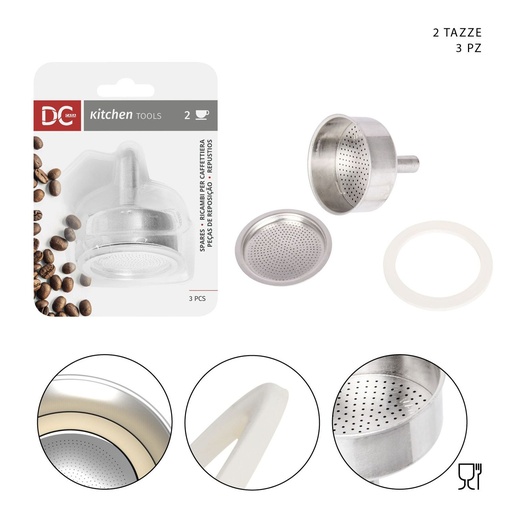 [0229589] Conjunto de Filtros para Cafetera (2 Tazas) - Accesorios de cocina