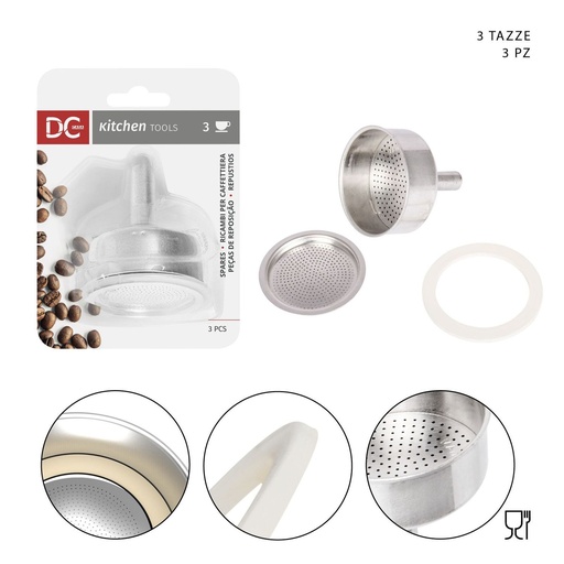 [0229590] Repuestos para cafetera 3pz - Utensilios de cocina
