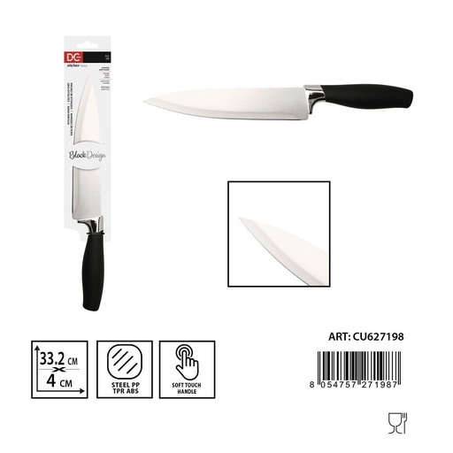[0234689] Cuchillo de chef tácto suave 33.2x4x2.5cm