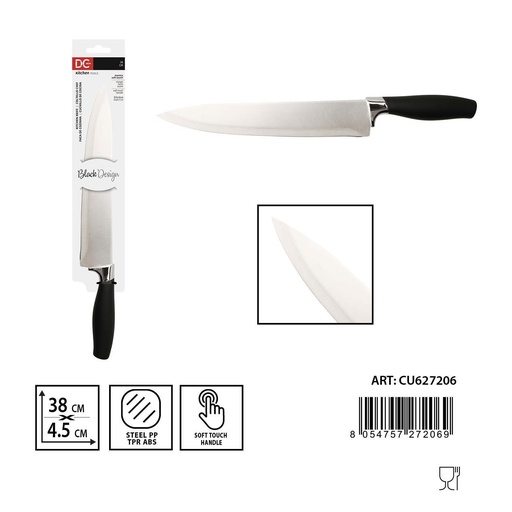 [0234697] Cuchillo de chef con tacto suave 38x4.5x2.5cm