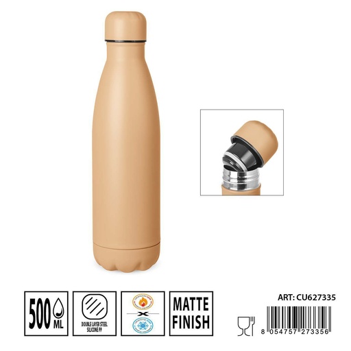 [0235182] Botella térmica 500 ml - Termo aislante para bebidas