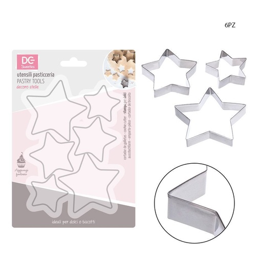 [0147738]  molde de estrellas 6 piezas - Herramientas de repostería