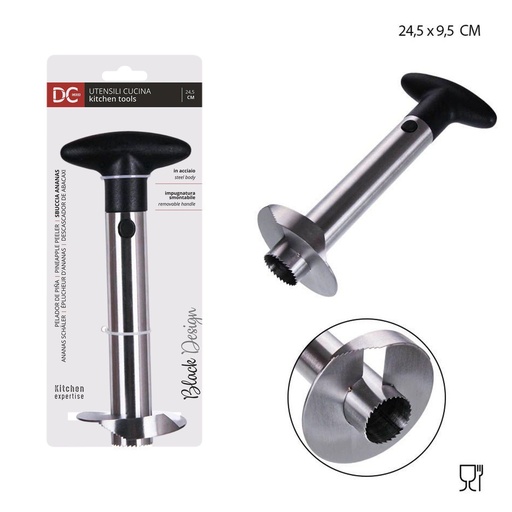 [0148357] Pelador de piñas acero inoxidable 24.5x9.5CM - Accesorios de cocina