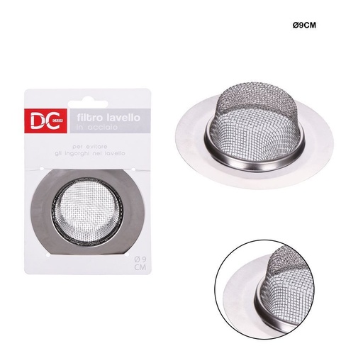 [0148350] Filtro de fregadero de acero inoxidable 9 cm - Accesorios para cocina