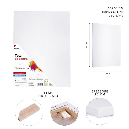 [0151248] Lienzo 50x60 cm - Material de arte