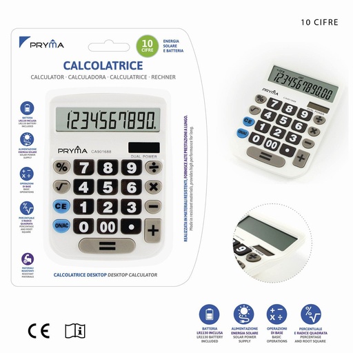 [0202831] Calculadora de 10 dígitos 155X105X22 mm - Artículos de oficina
