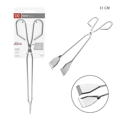 [0200485] Pinza multiusos de acero inoxidable de 31 cm - Utensilios de cocina