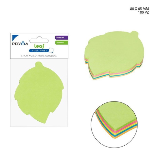 [0202542] Nota adhesiva 80x65mm 100p - Material de oficina y papelería