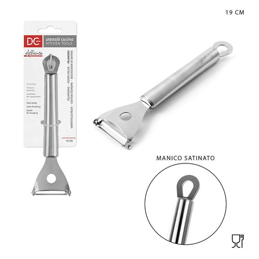 [0203874] Pelapatatas de acero satinado 19x5.5 cm - Utensilios de cocina y ralladores