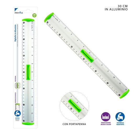 [0205235] Regla de aluminio 30cm - Papelería y herramientas