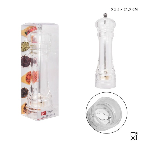 [0208681] Molinillo de pimienta Crilex 6x6x21.5 cm - Accesorios de cocina
