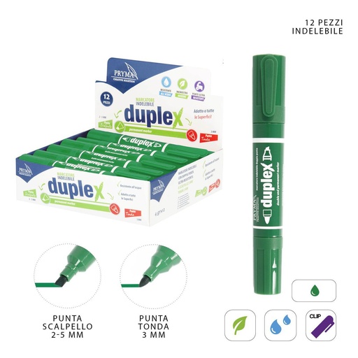 [0207699] Marcador con punta gruesa 2-5/3 mm verde - Material de escritura