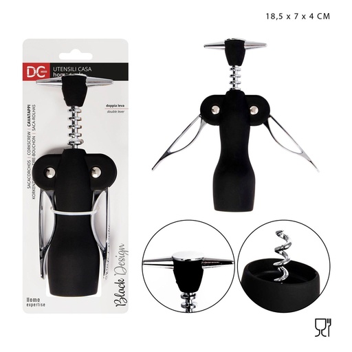[0208766] Sacacorchos metálico 18.5x7x4CM - Accesorios de cocina