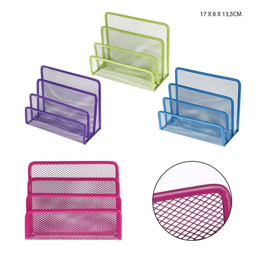 [0210718] Portafolios de metal 17x8 cm colorido - Suministros de oficina