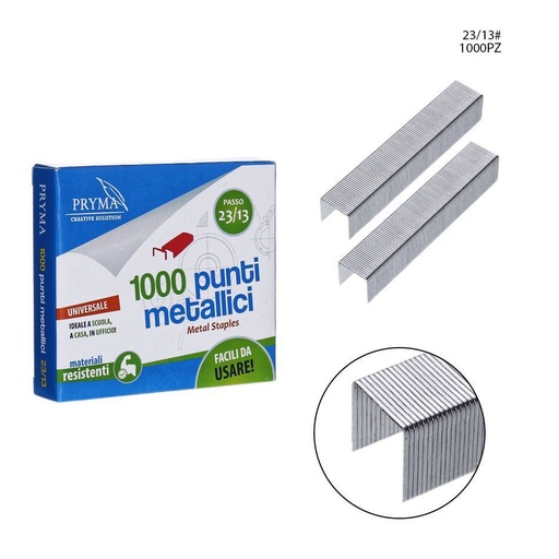 [0211419] Grampas de metal 23/13 1000 piezas - Material de oficina y papelería