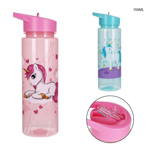 [0214165] Botella de agua de plástico 700ml - Accesorios de cocina