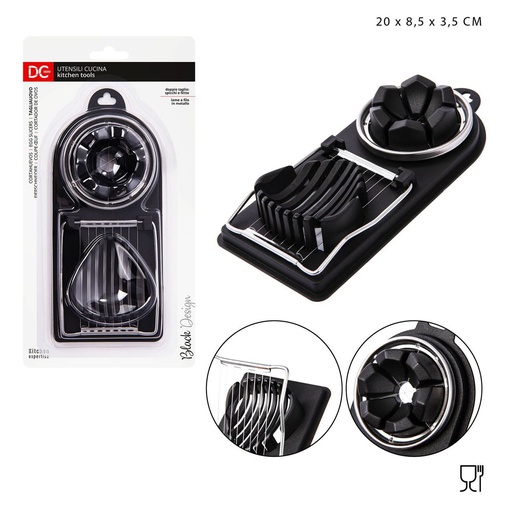 [0213071] Cortahuevos Black Design 20x8.5x3.5 cm - Utensilios de cocina