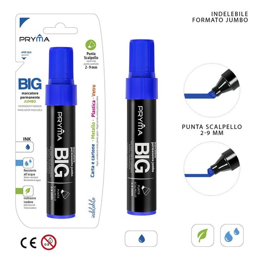 [0215696] Marcador extragrueso azul 9mm - Herramientas de escritura