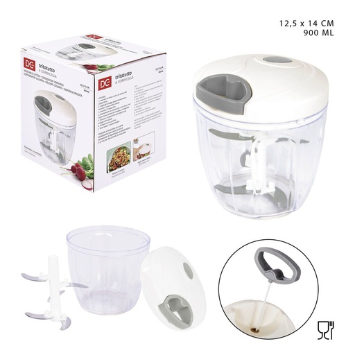 [0215246] Cortador manual multifuncional 900ml 12.5x14cm para cocina