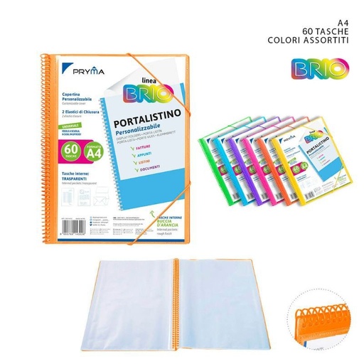 [0216279] Carpeta con espiral serie Brio 60 páginas 24x31x3 cm - Suministros de oficina
