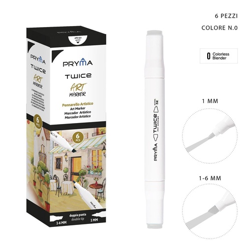 [0214567] Ratolador de Doble Punta 2-5/3mm Col. 0 - Marcador
