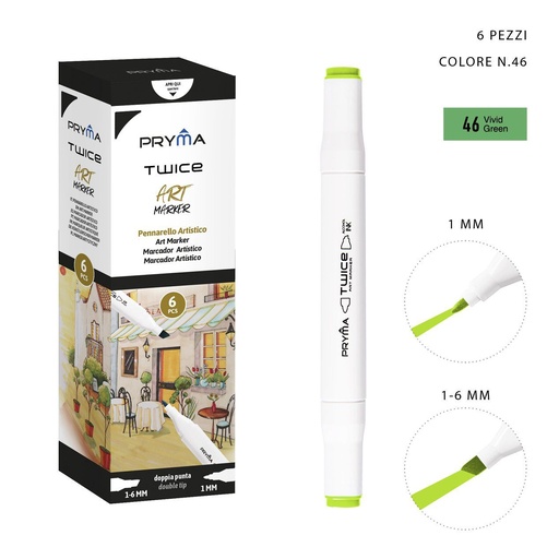 [0214585] Ratolador de Doble Punta 2-5/3mm Col. 46 - Marcador