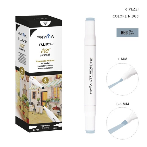 [0214616] Ratolador de Doble Punta 2-5/3mm Col. BG3 - Marcador