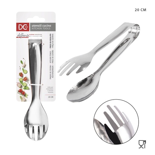 [0216606] Pinza de ensalada de acero 20 cm - Utensilios de cocina y pinzas