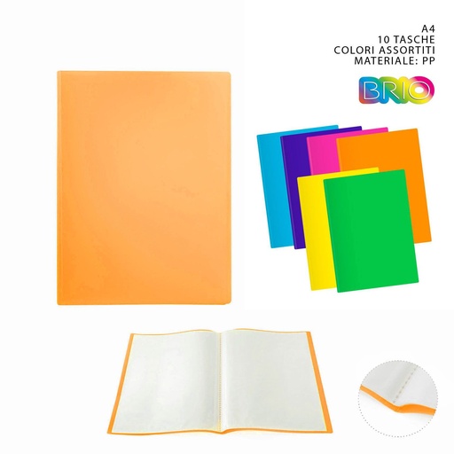 [0216707] Carpeta flexible serie Brio A4 10 páginas - Accesorios de oficina