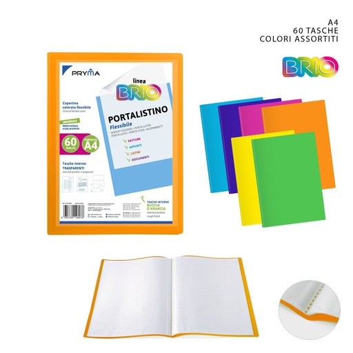 [0216717] Carpeta flexible con portada reemplazable serie BR A4 60 páginas - Material de oficina
